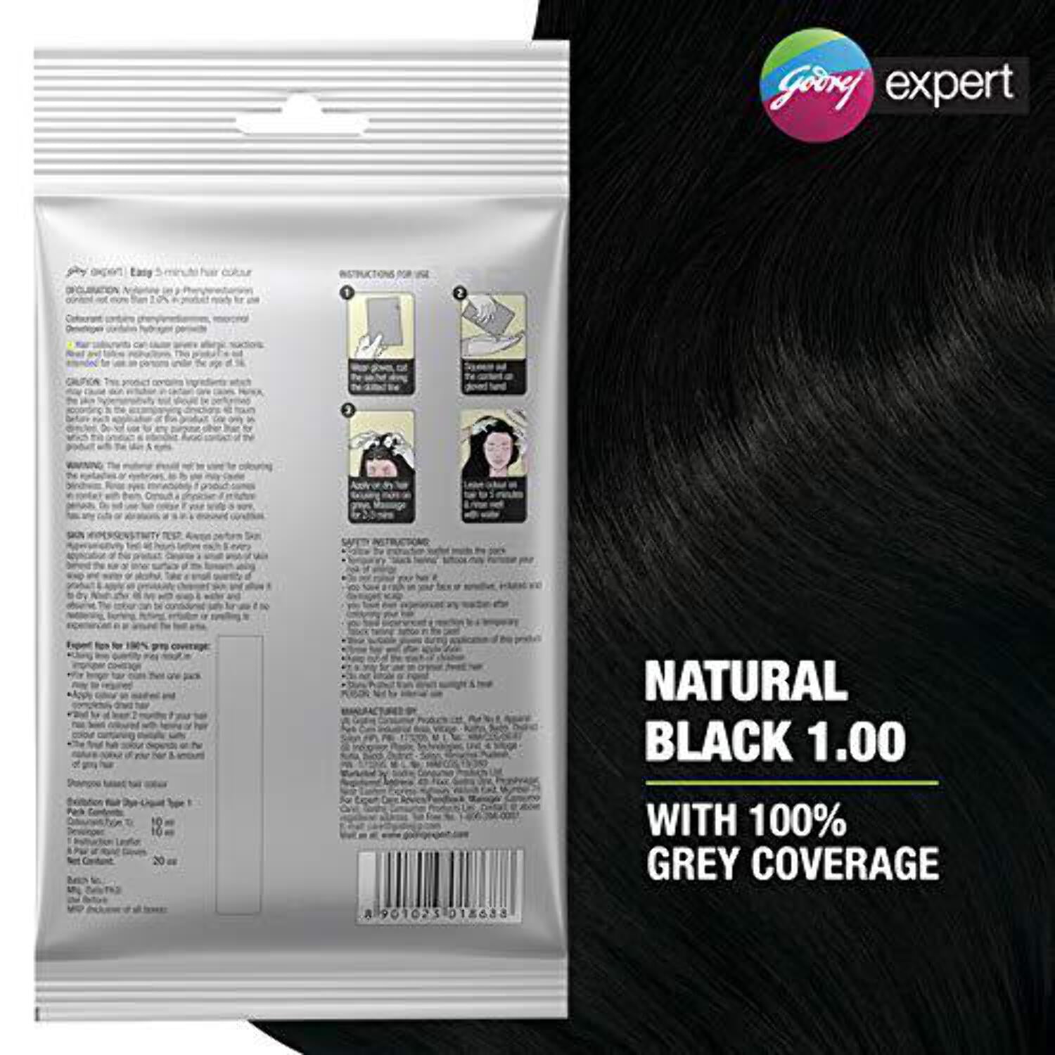 Buy Godrej Expert Rich Creme Hair Colour Shade 4.0 Natural Brown, 20 g  Online at Best Price | Wellness Forever