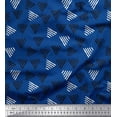 thumbnail image 1 of Soimoi Cotton Voile Fabric Triangle Block Print Fabric by The Yard 56 Inch Wide, 1 of 1