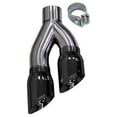 thumbnail image 3 of Corsa Performance 14031BLK Exhaust Tip Kit; Twin 4 in. Round; Black PVD Pro-Series; Side Swept; No Resonator; 16.3 in. Overall Length; Slash Cut; Only Fits To CORSA Mufflers;, 3 of 3