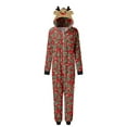 thumbnail image 2 of Nituyy Matching Family Pajamas Sets Christmas PJ's Holiday Christmas Deer Printed Sleepwear with Plaid Pants, 2 of 10