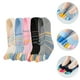 thumbnail image 5 of BRIGHTFUFU 5 pares de calcetines a rayas para mujer, calcetines cálidos con puntera, calcetines invisibles de corte bajo., 5 of 7