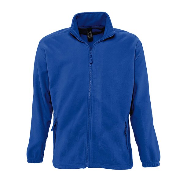 SOLS - Chaqueta forro polar cremallera completa Modelo North hombre caballero (Azul eléctrico)