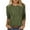 3-Green, variant on Three Quarter Sleeve Cotton Tops for Women,Trendy 3/4 Sleeve Shirts,Fall Blouses,Tunic Pullover,Business Casual Plus Size Outfits,Blusas Para Mujer Khaki XL