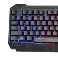 thumbnail image 2 of D620 Gaming Keyboard and Mouse Bundle Kit, Rainbow led Light effect Crack Backlit USB Computer Gaming Wired Keyboard and mice bundle set RGB LED Backlit 104 Keys and Mouse combo set, 2 of 6