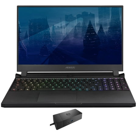 Gigabyte AORUS 15P Gaming/Entertainment Laptop (Intel i7-11800H 8-Core, 15.6in 300Hz Full HD (1920x1080), NVIDIA RTX 3070, 32GB RAM, Win 10 Home) with WD19S 180W Dock