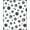 White, Pattern 4, variant on Flatwoven High Traffic Area Rug, Bovine Echoes Speckled Hide Style, Non Slip, Stain Resistant, Washable Area Rugs for Living Room, Bedroom(Black, 2X3)