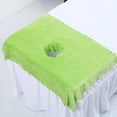 thumbnail image 4 of Cubiertas de sábanas para de con orificio para respirar en / de piel/suave/35,43x23,62 pulgadas/toal protectora Verde Sunnimix Sábana para cama de masaje, 4 of 8