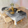 thumbnail image 3 of Gray Black Gold Marble Pattern Rectangle Tablecloth 60"x120",Waterproof Polyester Rectangle Table Cloth, Wipeable Spillproof Polyester Tablecloth for Dining, Camping, Indoor and Outdoor, 3 of 6