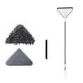 thumbnail image 2 of maxiaoxia Wall Cleaner Mop with Long Handle, 360 Degree Rotatable Adjustable Triangle Cleaning Mop Dust Mop for Wall Cleaner, Wet & Dry Mop Cleaning Tools for Home with 2x Cloth, 1x Scraper, 2 of 9