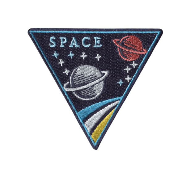 Space Patch 3" W x 2. 67"H (Not an Iron-on Patch)