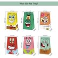 thumbnail image 5 of 12/60 piezas de decoración para fiesta de cumpleaños de Bob Esponja con dibujos animados, bolsa de regalo de papel, caja de dulces para baby shower para niños, suministros para eventos, regalos, 5 of 5