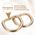 thumbnail image 5 of Uxcell 30pcs D Ring 5/8" (16mm) Metal Electroplate D-Shape Buckle Clips, 3 Colors, 5 of 7