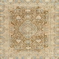 thumbnail image 1 of Ahgly Company Indoor Square Abstract Orange Brown Abstract Area Rugs, 3' Square, 1 of 6