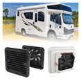 thumbnail image 2 of 24V Uni-Directional Strong Wind RV Cooling Vent Fan White/Black Side Window Shutter, 2 of 6