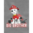 thumbnail image 3 of Paw Patrol Marshall Big Brother Baseball Jersey - High-Quality Toddler Shirt - Unisex 3/4 Sleeve - Perfect Gift for Big Brother - Nickelodeon-Themed Kids Apparel 5T Blue, 3 of 3