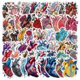 thumbnail image 1 of Pegatinas para pintalabios Doodle, 50 unidades, geniales y modernas, diseño labial Sti, 1 of 2