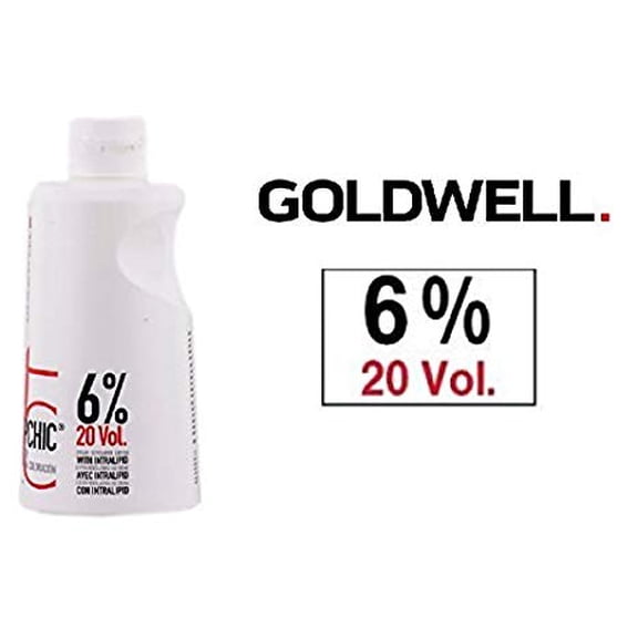 Goldwell Topchic Hair Color Coloration Cream Developer Lotion (includes Sleek Tint Brush) 32 oz (6% / 20 Volume)