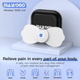thumbnail image 3 of Masajeador inalámbrico TENS y EMS para aliviar el dolor de espalda - Estimulador muscular EMS Bluetooth controlado por aplicación para aliviar el dolor de espalda, hombros, piernas y cuello., 3 of 5