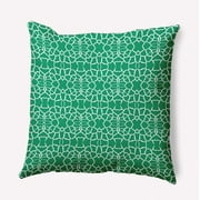 Simply Daisy 16" x 16" Tiny Giraffe Pattern Indoor/Outdoor Throw Pillow, True Mint (1 count)
