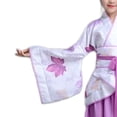 thumbnail image 5 of Piuwrlz Back to School Dresses Girls Uniform Preppy Dress Comfortable Lapel Collar A-Line Princess Skirts Purple Size 4-5 T, 5 of 6