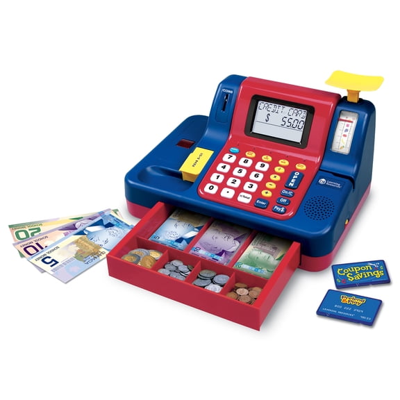 Learning Resources Pretend and Play Teaching Cash Register with Canadian Currency