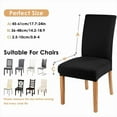 thumbnail image 7 of Dining Room Chair Covers - Stretch Kitchen Chair Covers Set of 6, Removable Washable Slipcovers for Home, Hotel, Banquet, 7 of 7
