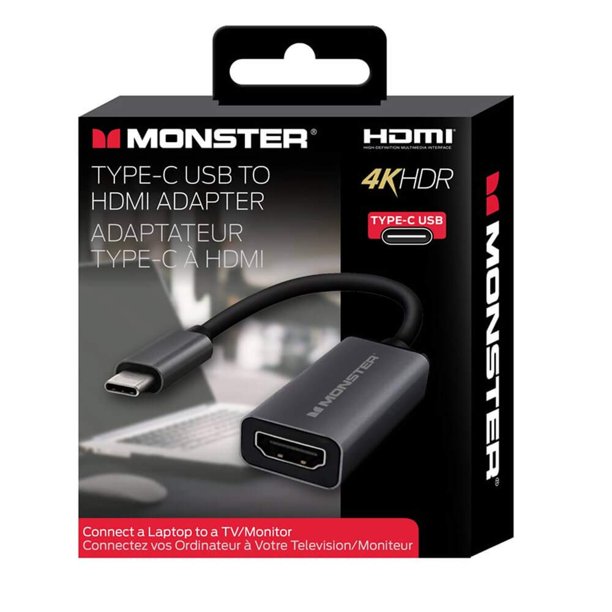 Adaptador USB-C a HDMI compatible con MONSTER 4K 30 Hz