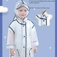thumbnail image 5 of TELOLY Poncho,Flexible Transparent Extended Brim Children's Drawstring Ponchos,Practical Rain Jacket with Adjustable Hood,Creative Kids Rain Poncho, 5 of 6