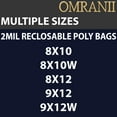 thumbnail image 7 of Reclosable Poly Bags 8x10 & (100 Bags) - 2 Mil Clear Plastic with Resealable Lock Seal Zipper | Durable Poly Baggies | Resealable Zip Top Lock For Jewelry, Storage, Packaging & Shipping, 7 of 7