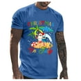 thumbnail image 1 of Wyzesi Custom T Shirts Men with Logo Male Christmas In July Graphic Plus Size T Shirt Print Solid Color Crew Neck Short Sleeve Top Sports T Shirts Long Sleeve for Men, 1 of 5