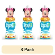 (3 pack) good2grow 6 oz Organic Low Sugar Fruit Fusion Juice Single Serve (Character Tops Vary)