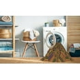 thumbnail image 2 of Ahgly Company Machine Washable Indoor Square Transitional Brown Red Area Rugs, 6' Square, 2 of 7