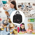 thumbnail image 6 of Kuromi Lunch Bag, Anime Lunch Box, Reusable Insulated Lunch Tote Bag For Office Work Pinic, Keep Food Fresh, Meal Handbag, 8.5*8*5 Inch, 6 of 9