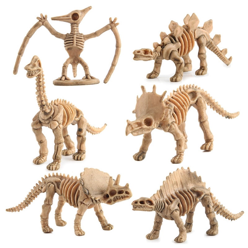 12pcs/set Realistic Dinosaur Fossil Action Skeleton Figures Toys Kids Gift 