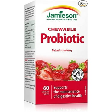 Jamieson Probiotic Chewable Strawberry Flavour 60 Tablets