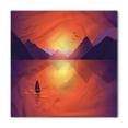 thumbnail image 1 of Travel Bandana, Lonely Sailboat at Sunset, Unisex Head and Neck Tie, by Ambesonne, 1 of 2