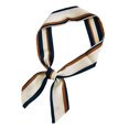 thumbnail image 5 of Riguas Women Men Fashion Geometric Pattern Headband Ribbon Tied Bag Wrapped Handle Ribbon Faux Silk Scarf Turban Long Hair Band, 5 of 7