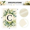 thumbnail image 5 of Monogram Letter C Floral Garden Flag 12x18 Inch Double Sided Outside, Family Last Name Initial Yard Outdoor Decoration, 5 of 6
