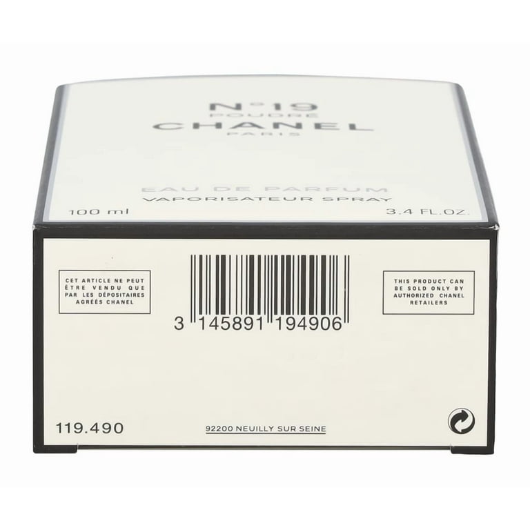 Chanel No 19 Poudre Eau de Parfum Spray 3.4 Ounce - Walmart.com