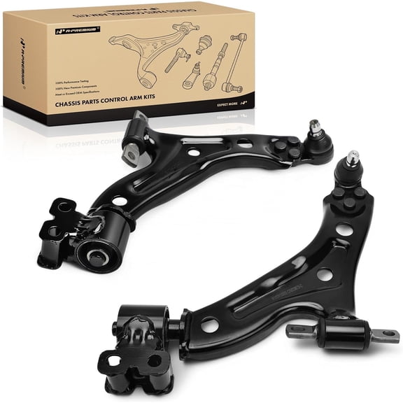 A-Premium 2 x Front Lower Control Arms, with Ball Joint & Bushing, Compatible with Chevrolet Spark 2016-2022