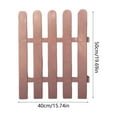thumbnail image 3 of FeiFu Plastic Garden Fence Panels Outdoor Yard Fence for Patio Garden Flower Bed Vegetable Decorative Fencing Easy Installation Garden Accessories Grass Edging Pet Barrier Brown 40x50cm, 3 of 5