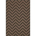 thumbnail image 3 of Unique Loom Outdoor Modern Collection Area Rug - Chevron (6' x 9' Rectangle Brown/Black), 3 of 7