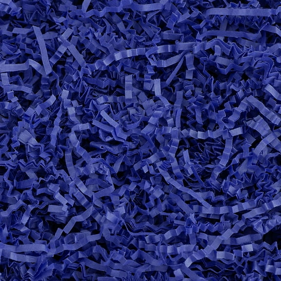 Crinkle Cut Paper Shred Filler (1/2 LB) for Gift Wrapping & Basket Filling - Royal Blue| MagicWater Supply
