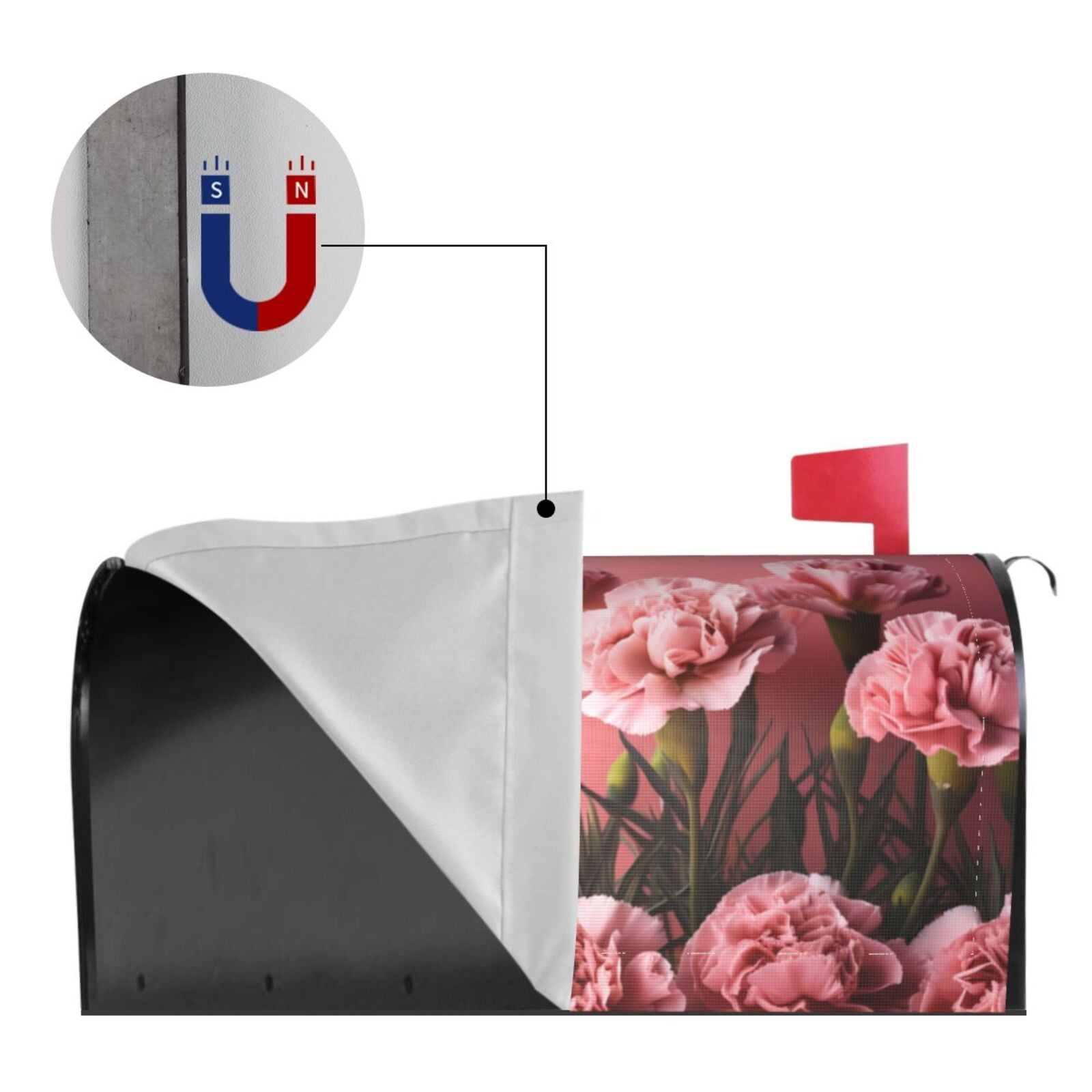 Kdxio Magnetic Mailbox Cover 25.5x21 in Mailbox Cover Outdoor Decoration Holiday Mailbox Covers for Home Garden Yard-25.5x21 in