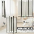 thumbnail image 5 of PayLessHere 4 Panel Room Divider 6 ft Steel for Home Office Bedroom, Beige, 5 of 7