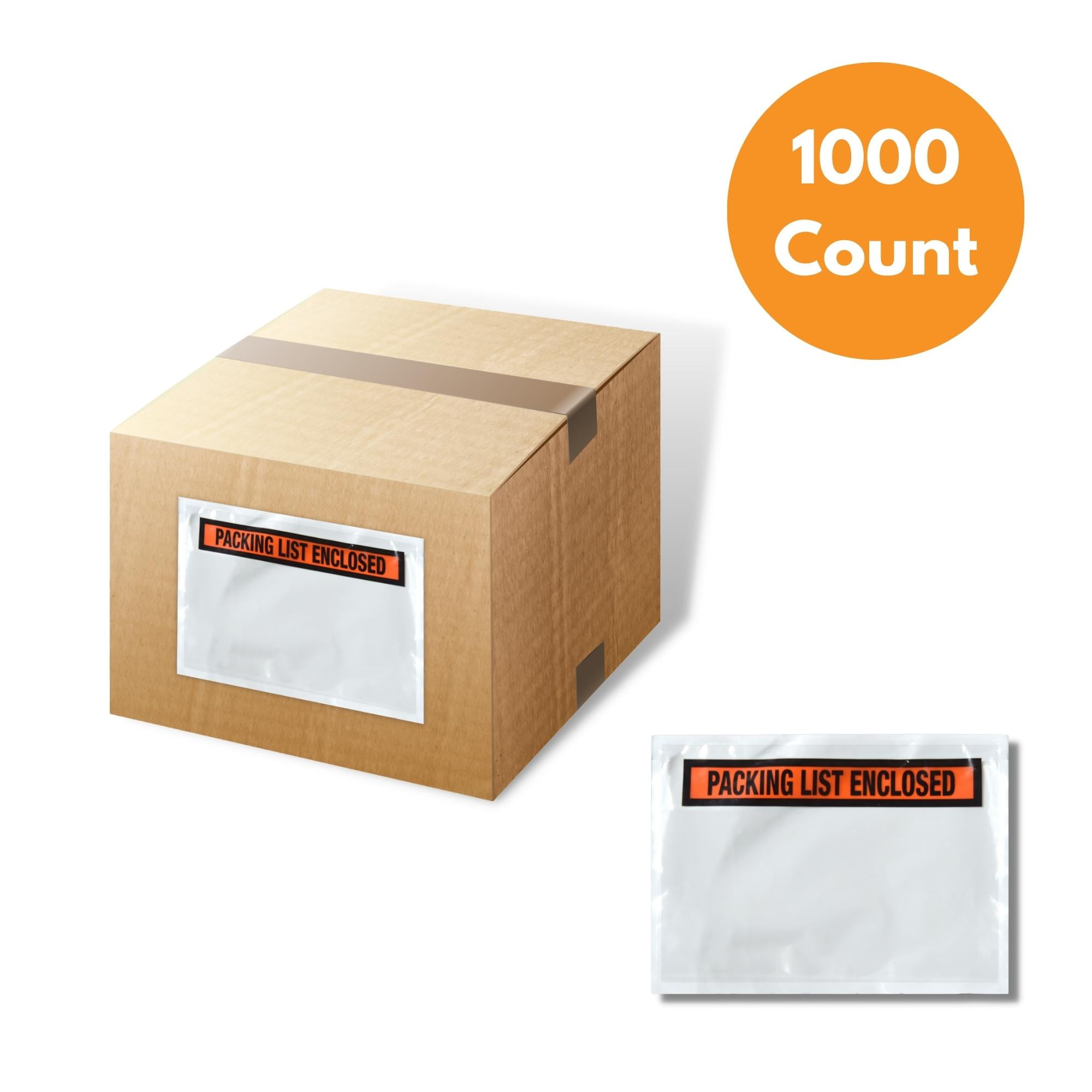 MMBM Panel Face Packing List Envelopes 5.5" x 10" Tear-Waterproof for Retail Mailing and Shipping 1000 Pieces