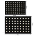 thumbnail image 3 of PVC Kitchen Woven Mats for Floor Non-slip Washable Runner Rugs Stain Resistant Standing Mat with TPR Backing Lightweight Black, 3 of 6