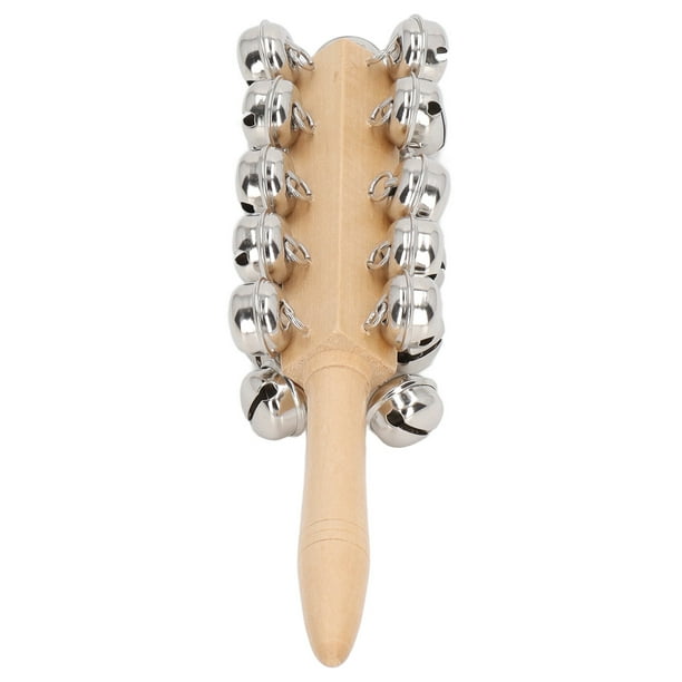 Wooden Bell Stick 21 Bells Sleigh Bell Stick For Schools Walmart