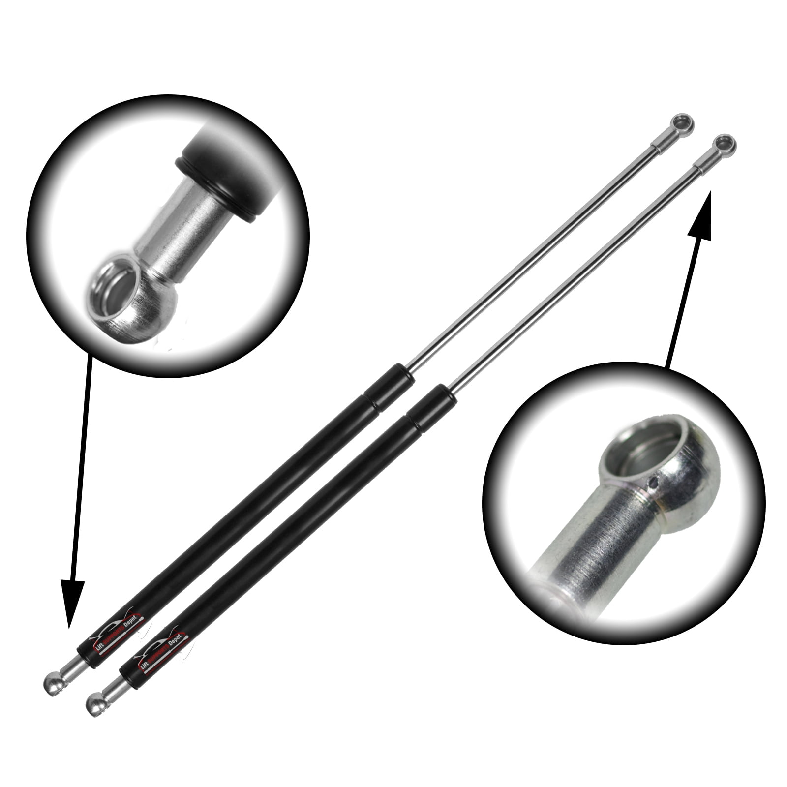 Qty 2 13mm Metal End Lift Supports 20" Extended x 190lbs