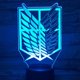 thumbnail image 5 of Creative 3D Night Light Led Kid Anime Symbol Lámpara De Mesa De Noche Para La Decoración Del Hogar Del Dormitorio Con Control Remoto Táctil Minnieouse HA035546-00, 5 of 6